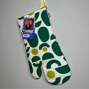 Tabitha Brown Green and Yellow Patterned Oven Mitt
